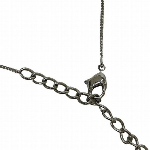 CHRISTIAN DIOR Dior Trotter Flower Motif Logo Brand Accessory Necklace Ladies - Picture 2 of 9